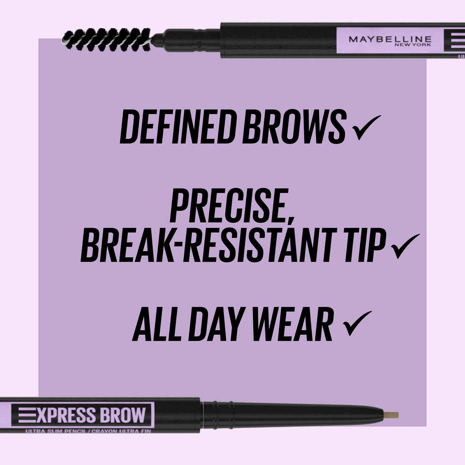 Maybelline Express Brow Ultra Slim Pencil - 259 Ash Brown 