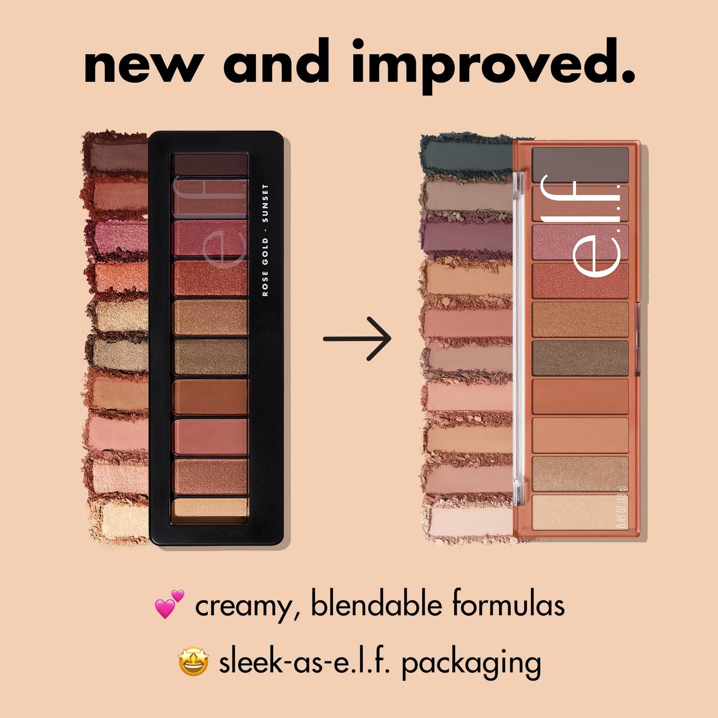 e.l.f Perfect 10 Eye Shadow Palette - Rose Gold Sunset 