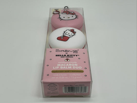 The Créme Shop x Hello Kitty & Friends Macaron Lip Balm Duo Korean Lip Balm
