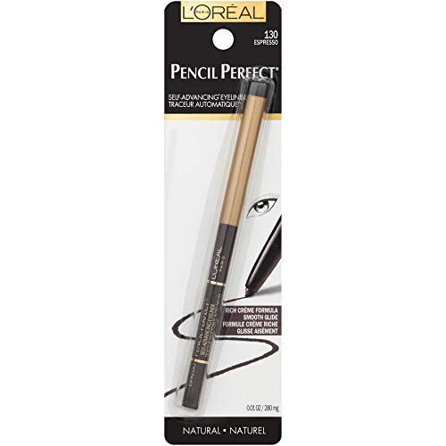 LOREAL Pencil Perfect Self-Advancing Eyeliner #130 ESPRESSO New Sealed (2 Pack)