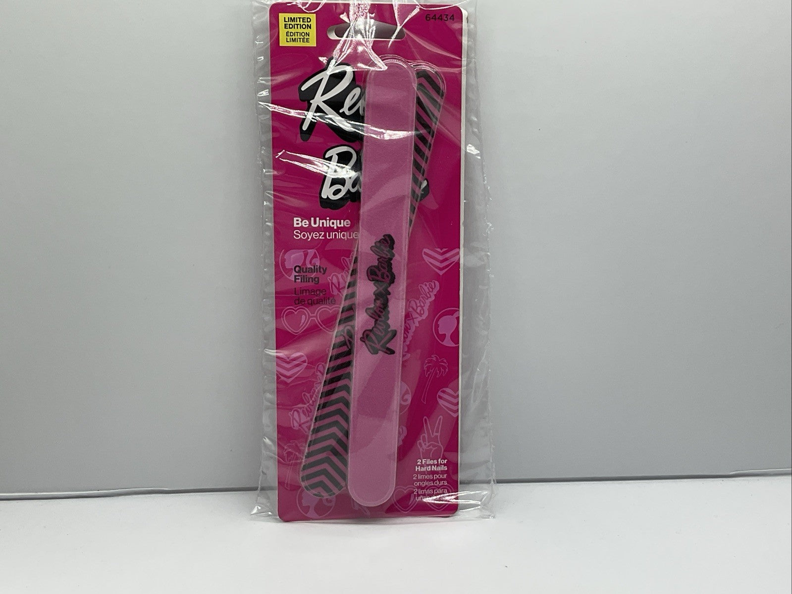 Revlon x Barbie Nail File for Hard Nails - Quality Filing - Set Of 2