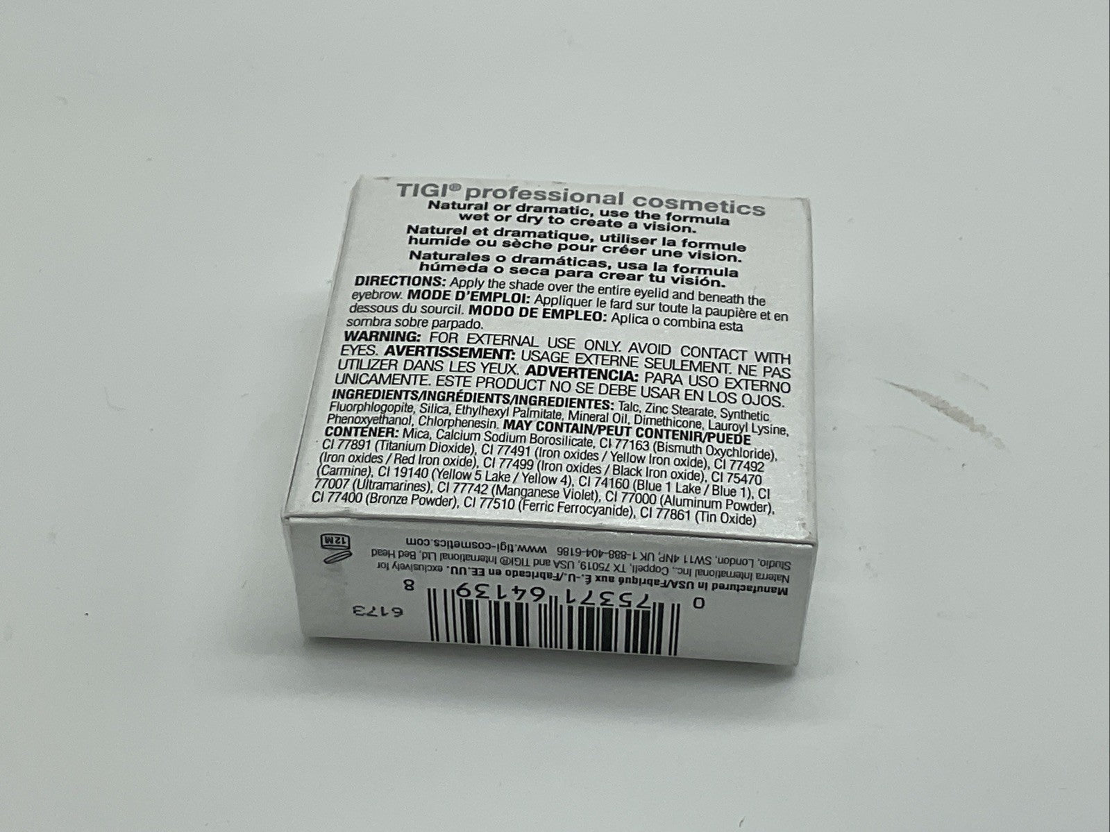 TIGI Cosmetics High Density Single Eyeshadow 0.13 Oz - Chocolate Kiss