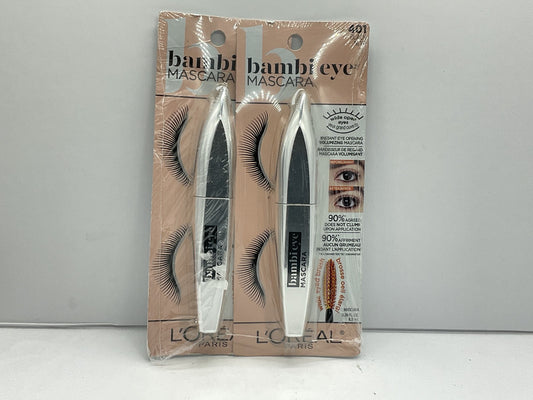 2 PACK - Loreal Bambi Eyes Mascara - 401 Black