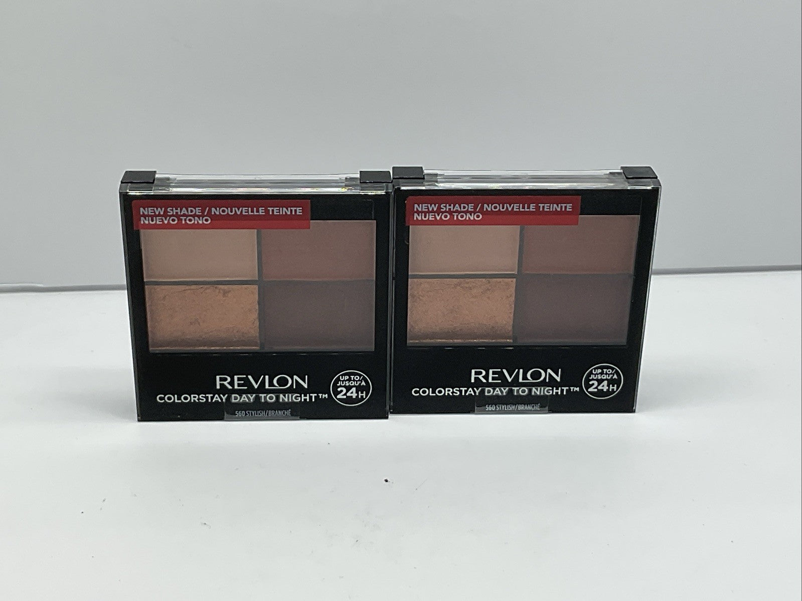 Revlon ColorStay Day To Night 24Hr Eyeshadow Quad-  560 Stylish - Set Of 2