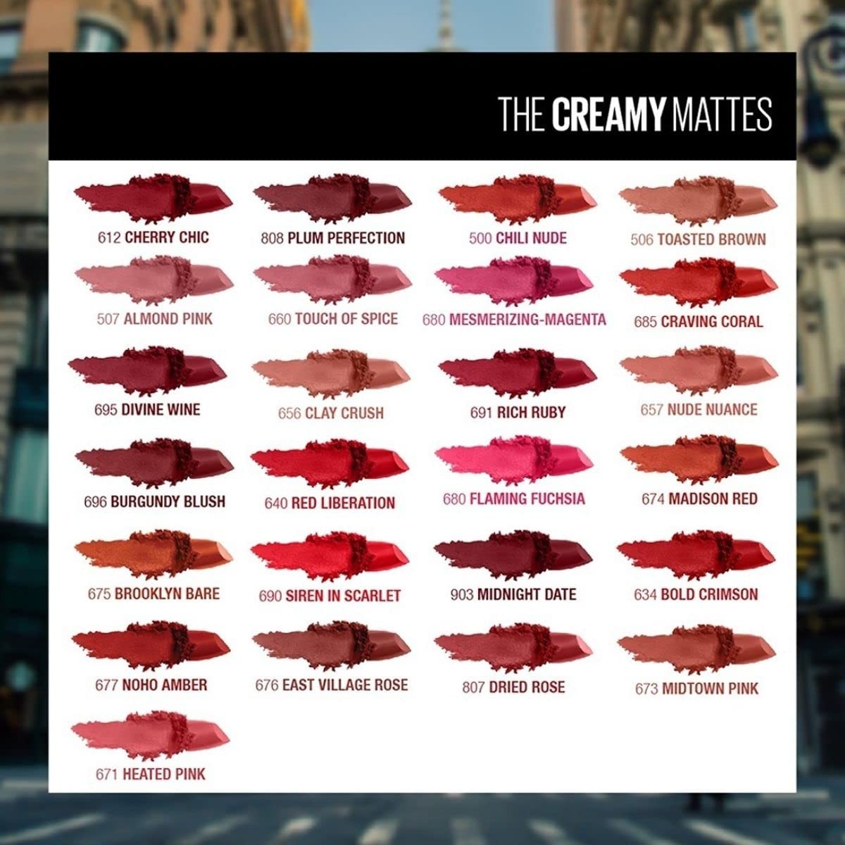 Maybelline Color Sensational Creamy Matte Lipstick - 695 Divine Wine