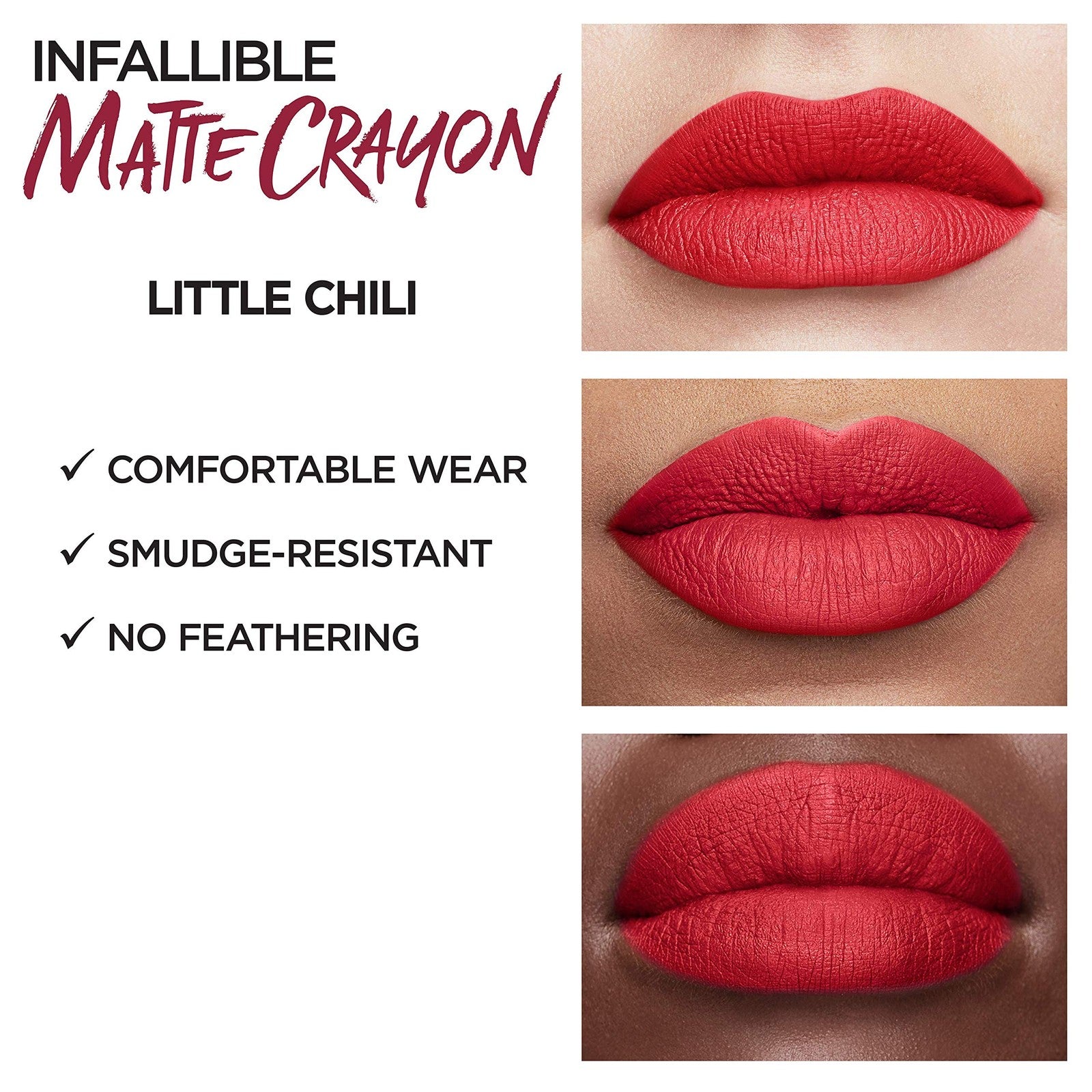 L'Oreal Paris Infallible Matte Lip Crayon - 505 Little Chili