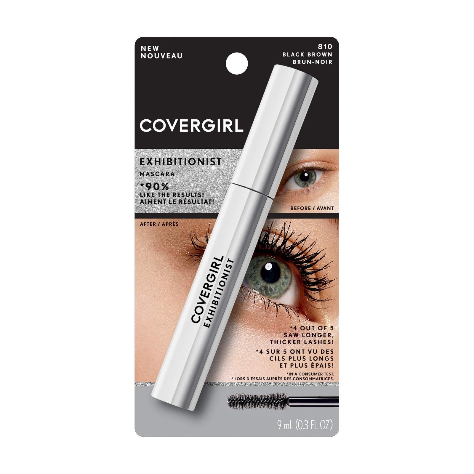 2 PACK - COVERGIRL Exhibitionist Mascara 810 Black Brown