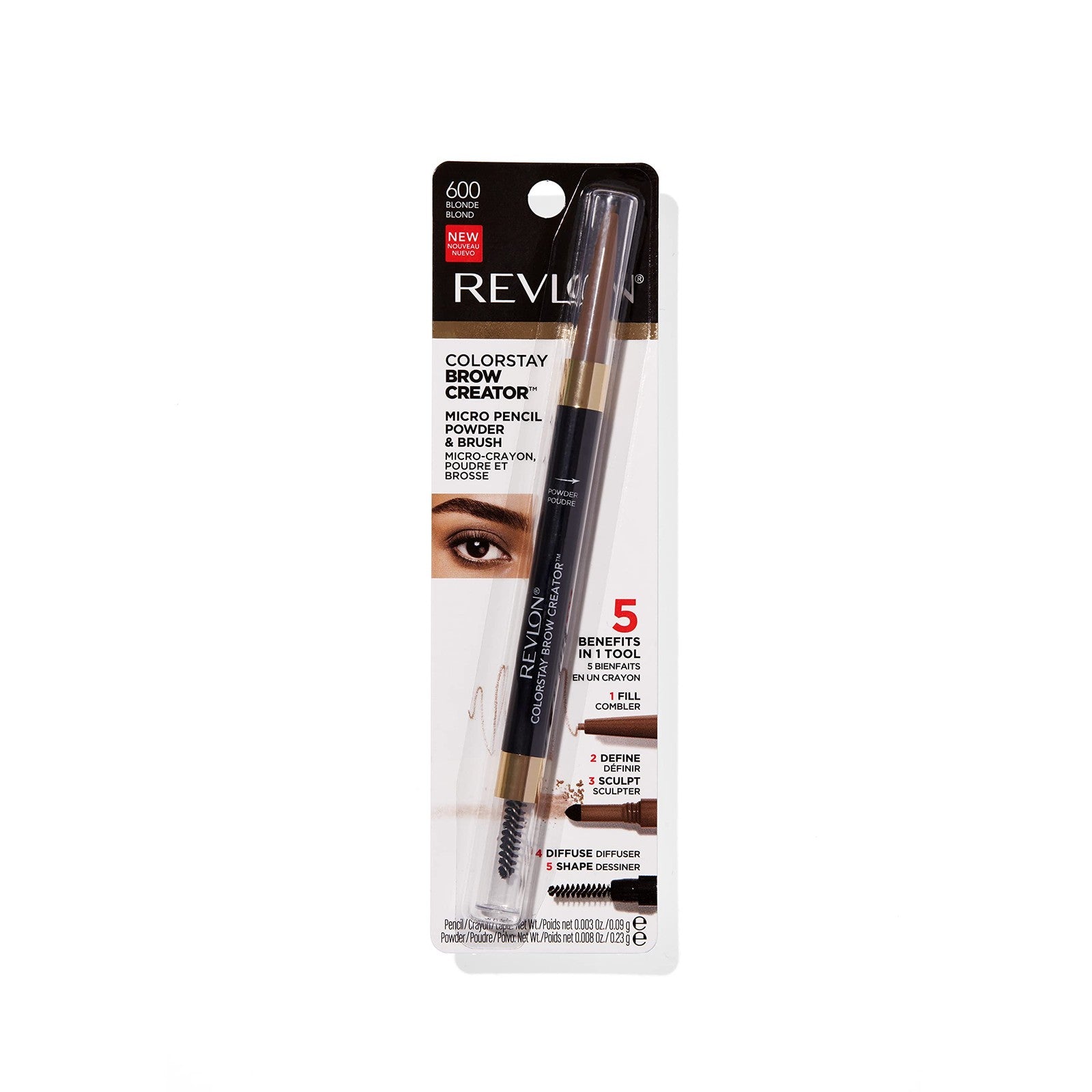 2 PACK - Revlon ColorStay Brow Creator Micro Tip - 600 Blonde