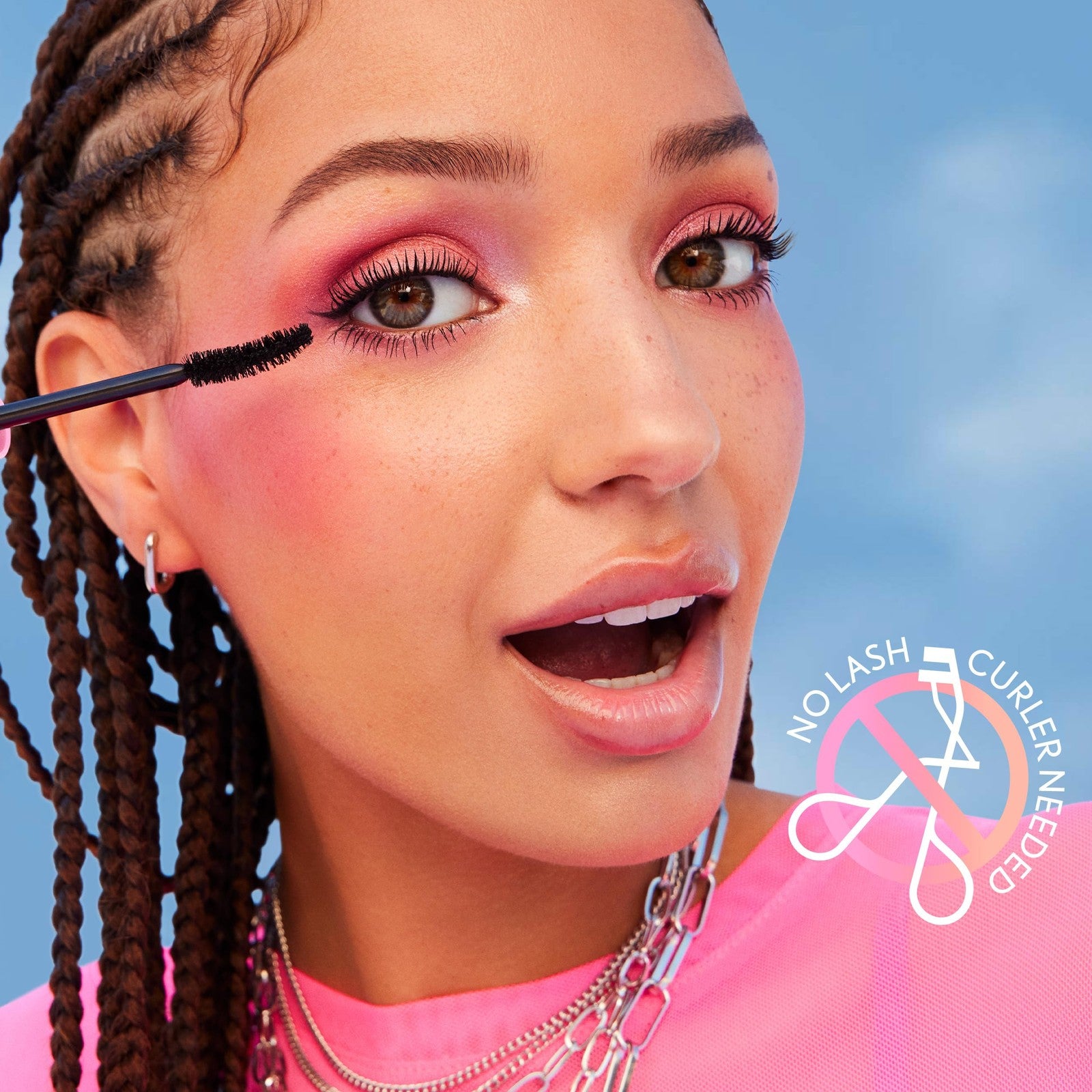 CoverGirl Eye Enhancer, Berry Brown, 3D Mascara, Curved Fiber Brush, Plant-Based