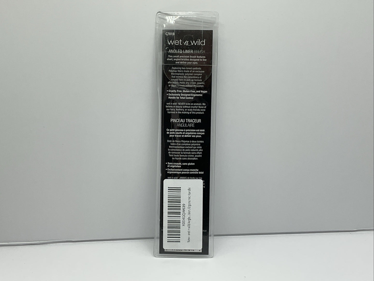 Wet N Wild - Angled Liner Brush Short With Innovative Fibers - Single