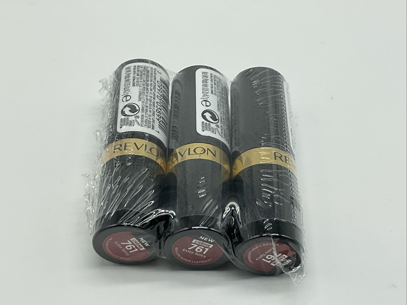 3 PACK - Revlon Super Lustrous Crème Lipstick - 761 Extra Spicy