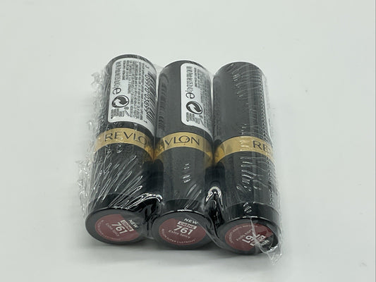 3 PACK - Revlon Super Lustrous Crème Lipstick - 761 Extra Spicy