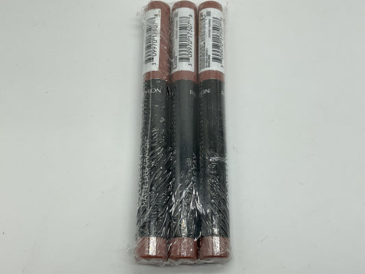 3 PACK - Revlon Matte Lite Lip Crayon, Tread Lightly, 001, 0.049 oz