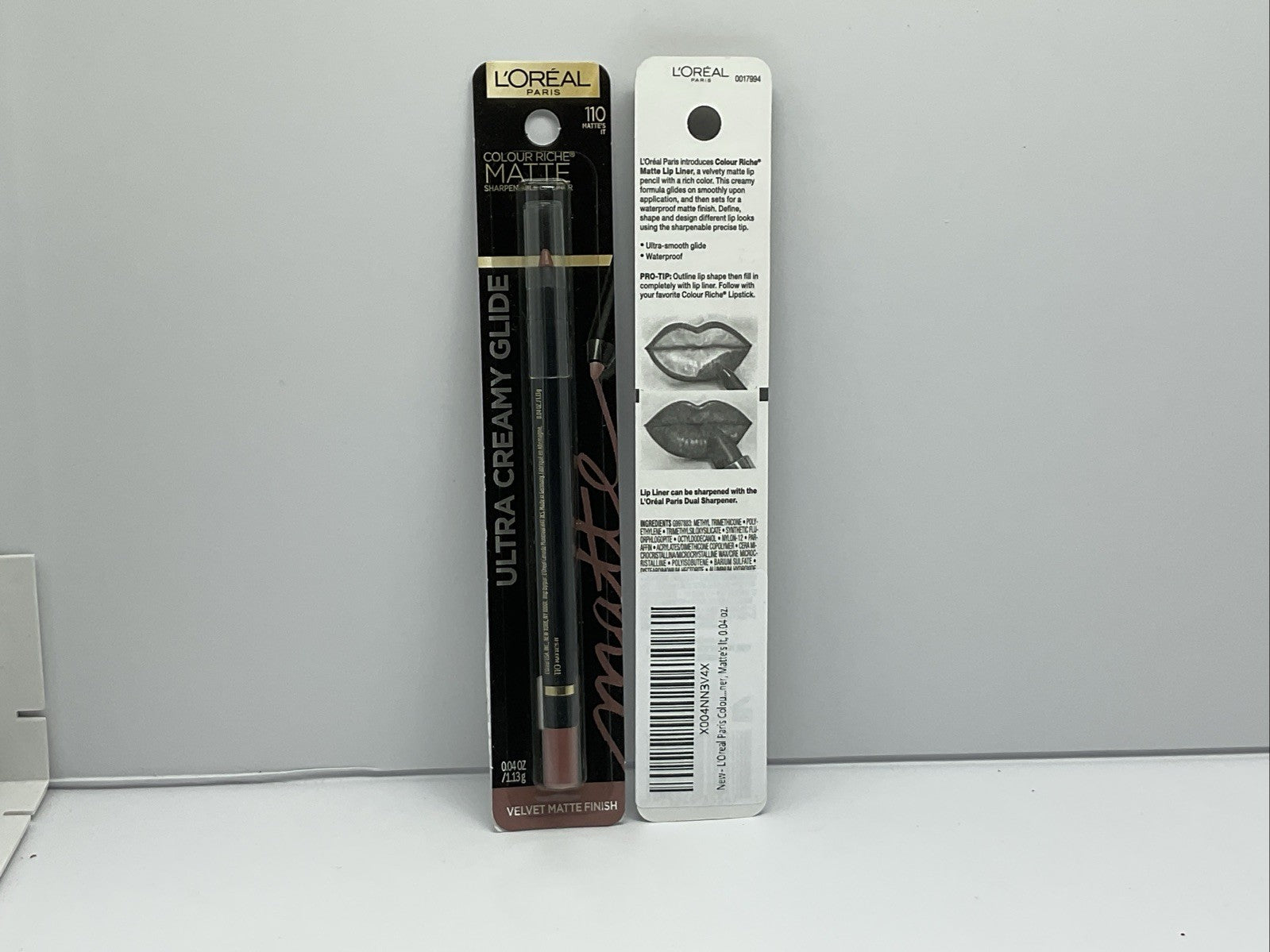 L’Oréal Paris Colour Riche Matte Lip Liner - 110 Velvet Matte Finish - Set Of 2