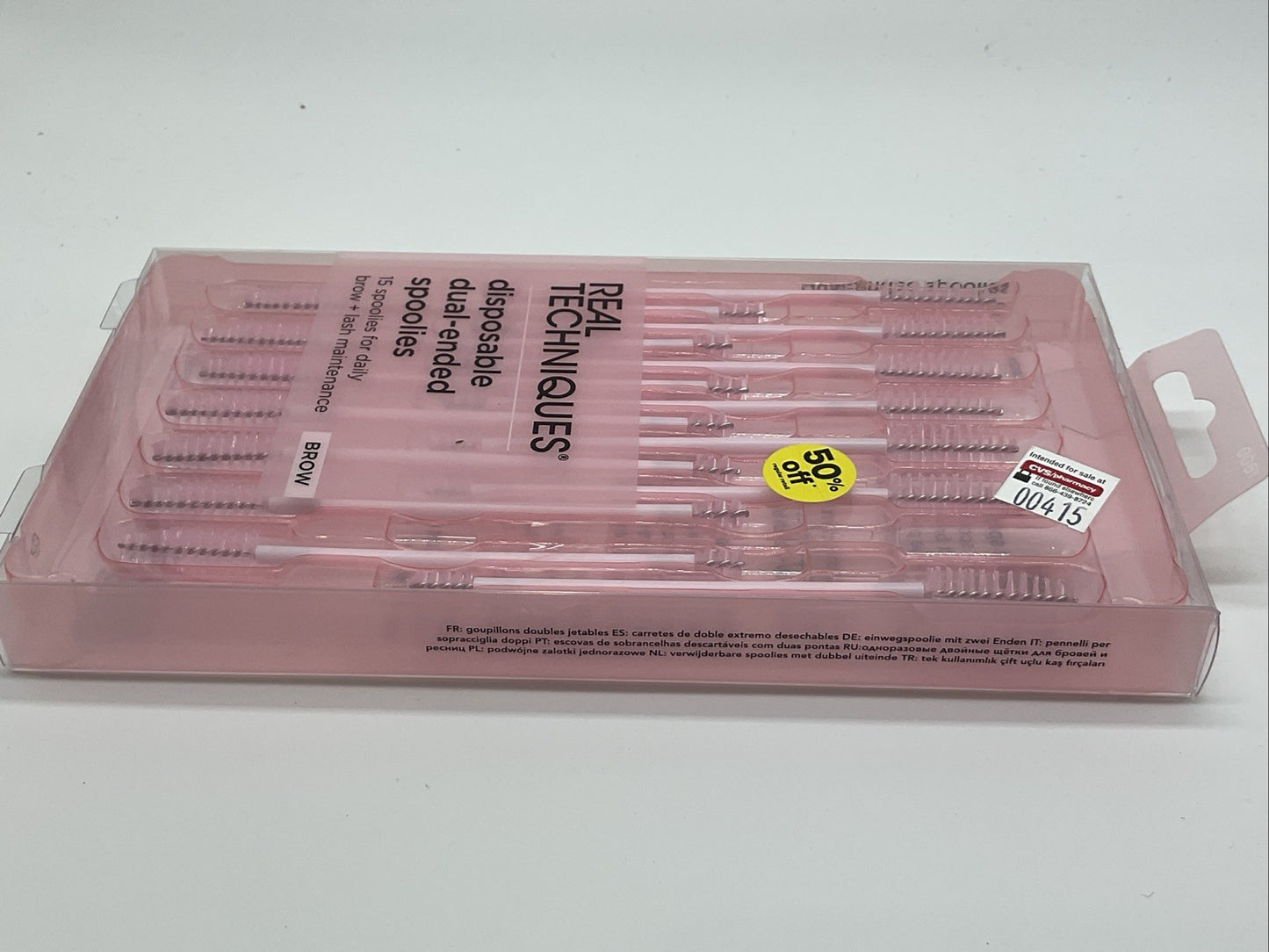 Real Techniques, Disposable Dual-ended Spoolies - 15 Count
