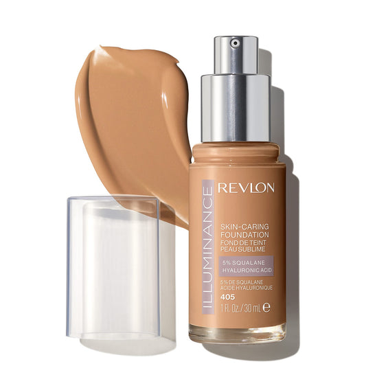 Revlon Illuminance Skin Caring Foundation Hyaluronic Acid 405 Hazel New