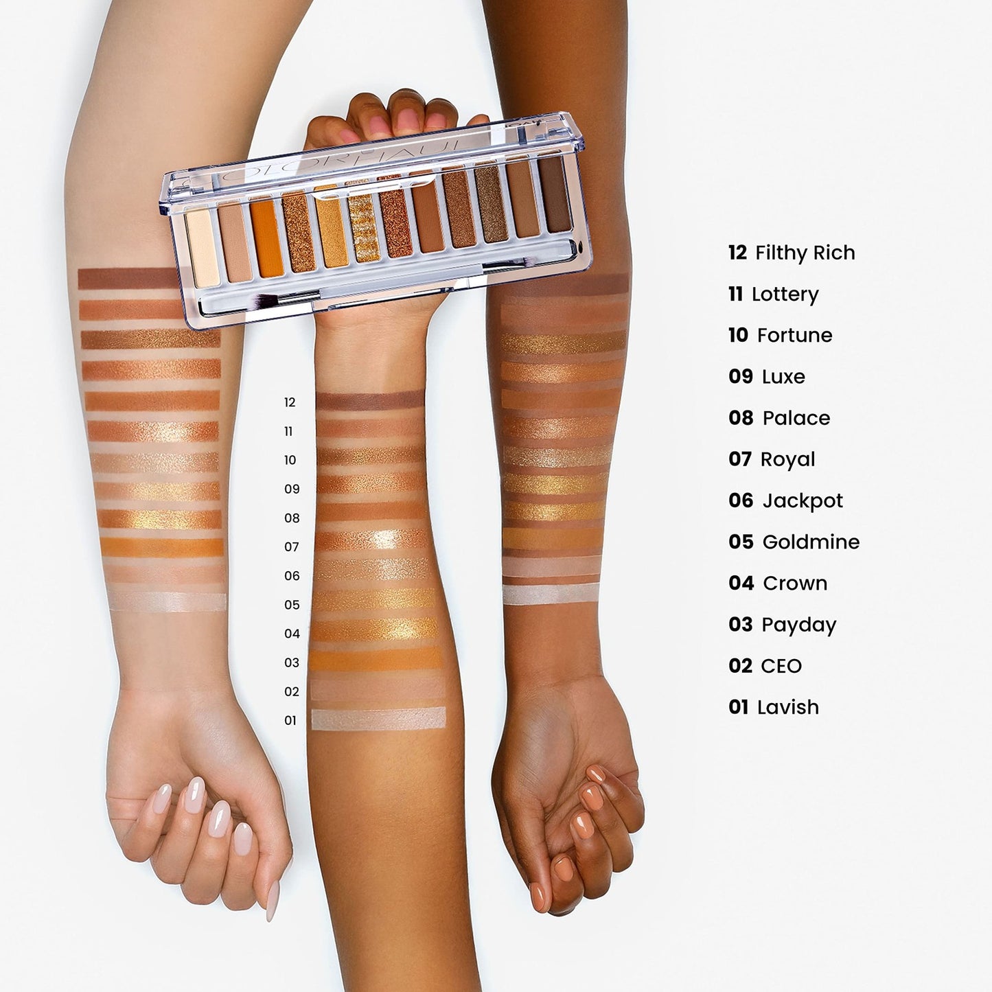 Joah Beauty’s First Dance COLOR HAUL Eyeshadow Palette - Get Rich Quick