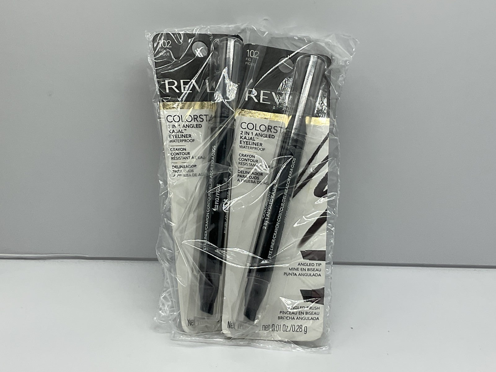 2 PACK - Revlon Colorstay 2 In 1 Angled Kajal Eyeliner 102 Fig