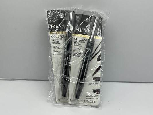 2 PACK - Revlon Colorstay 2 In 1 Angled Kajal Eyeliner 102 Fig