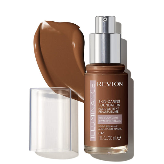 Revlon Illuminance Skin-Caring Liquid Foundation Hyaluronic Acid - 517 Amber