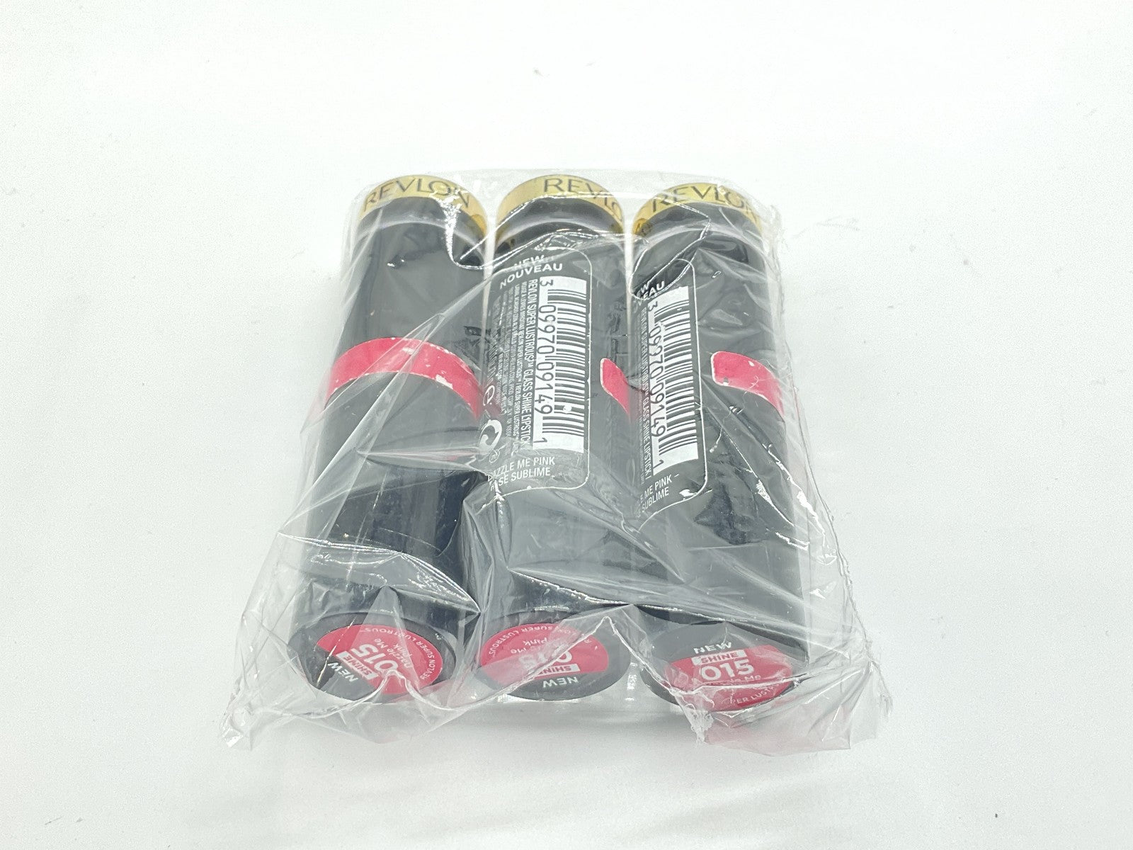 3 PACK - Revlon Super Lustrous Glass Shine Lipstick - 015 Dazzle Me Pink