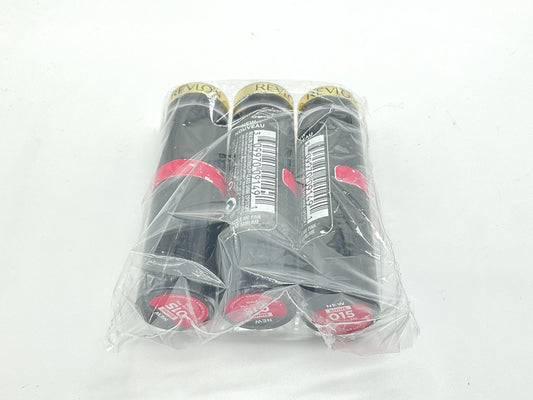 3 PACK - Revlon Super Lustrous Glass Shine Lipstick - 015 Dazzle Me Pink