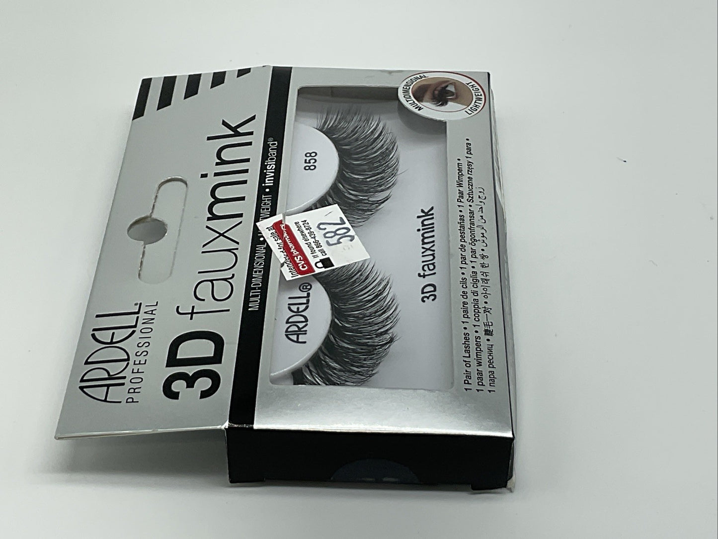Ardell Professional 3D Faux Mink Eyelashes Layered and Lightweight - 858