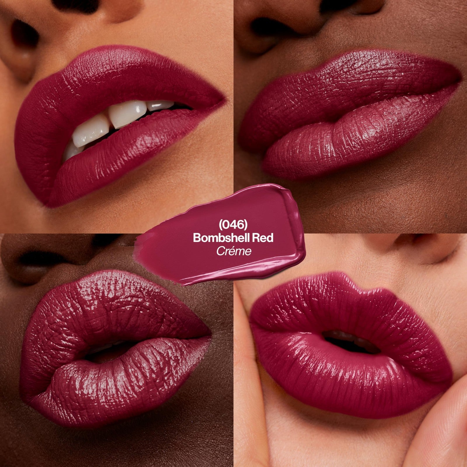 3 PACK - Revlon Super Lustrous creme lipstick Street Chic - 046 Bombshell Red