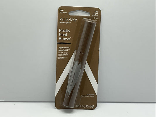 Almay Really Real Brows Eyebrow Mascara 0.29 Oz - 010 Light Brown