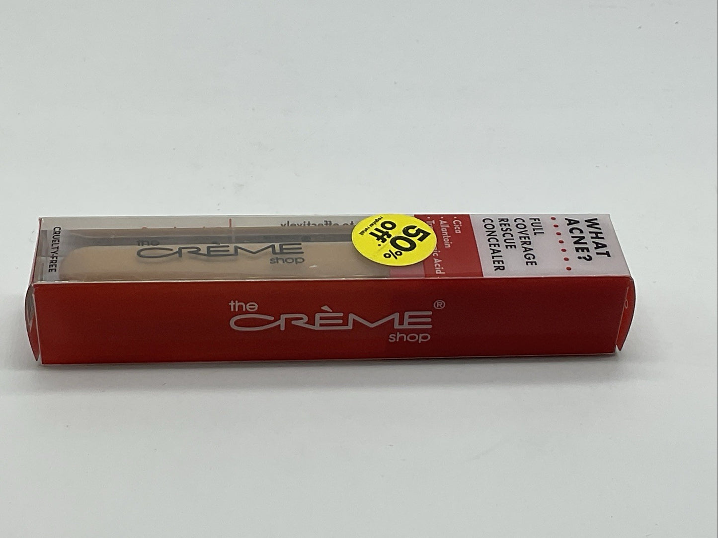 The Crème Shop | What Acne? Full Coverage Rescue Concealer - Medium 10