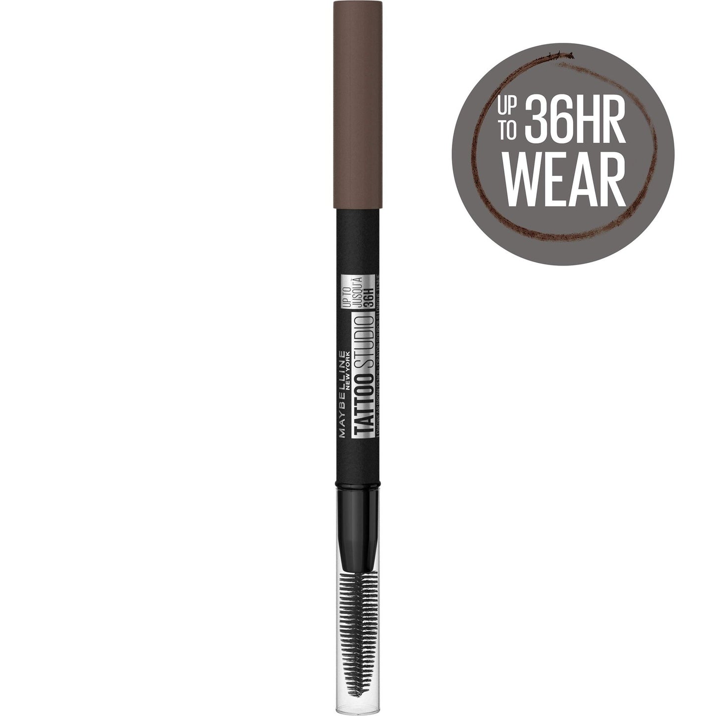 2 PACK - Maybelline Tattoo Studio 36HR Longwear Brow Pencil ~ 260 Deep Brown