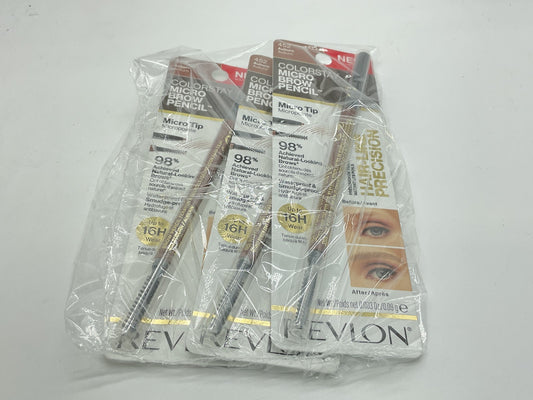 3 PACK - Revlon Colorstay Micro Brow Pencil with Micro Tip - 452 Auburn