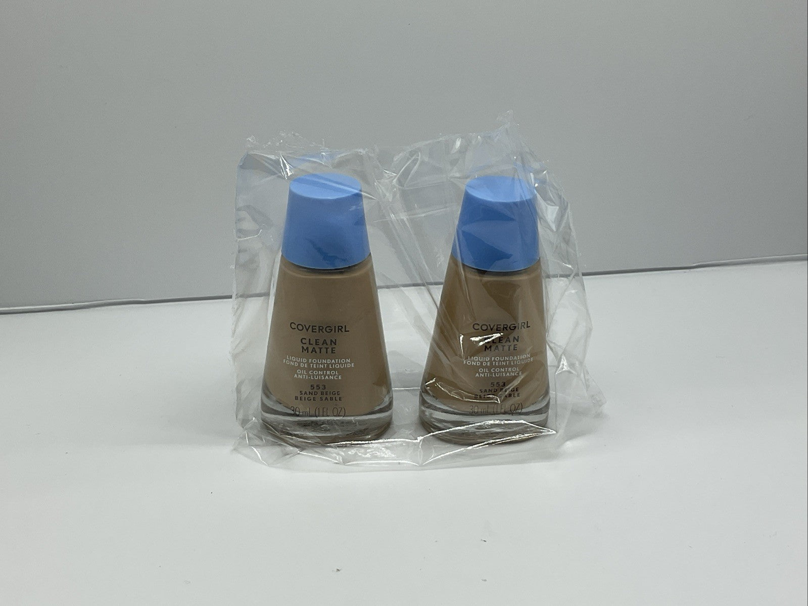 Covergirl Clean Matte Liquid Foundation - 553 Sand Beige - Set Of 2