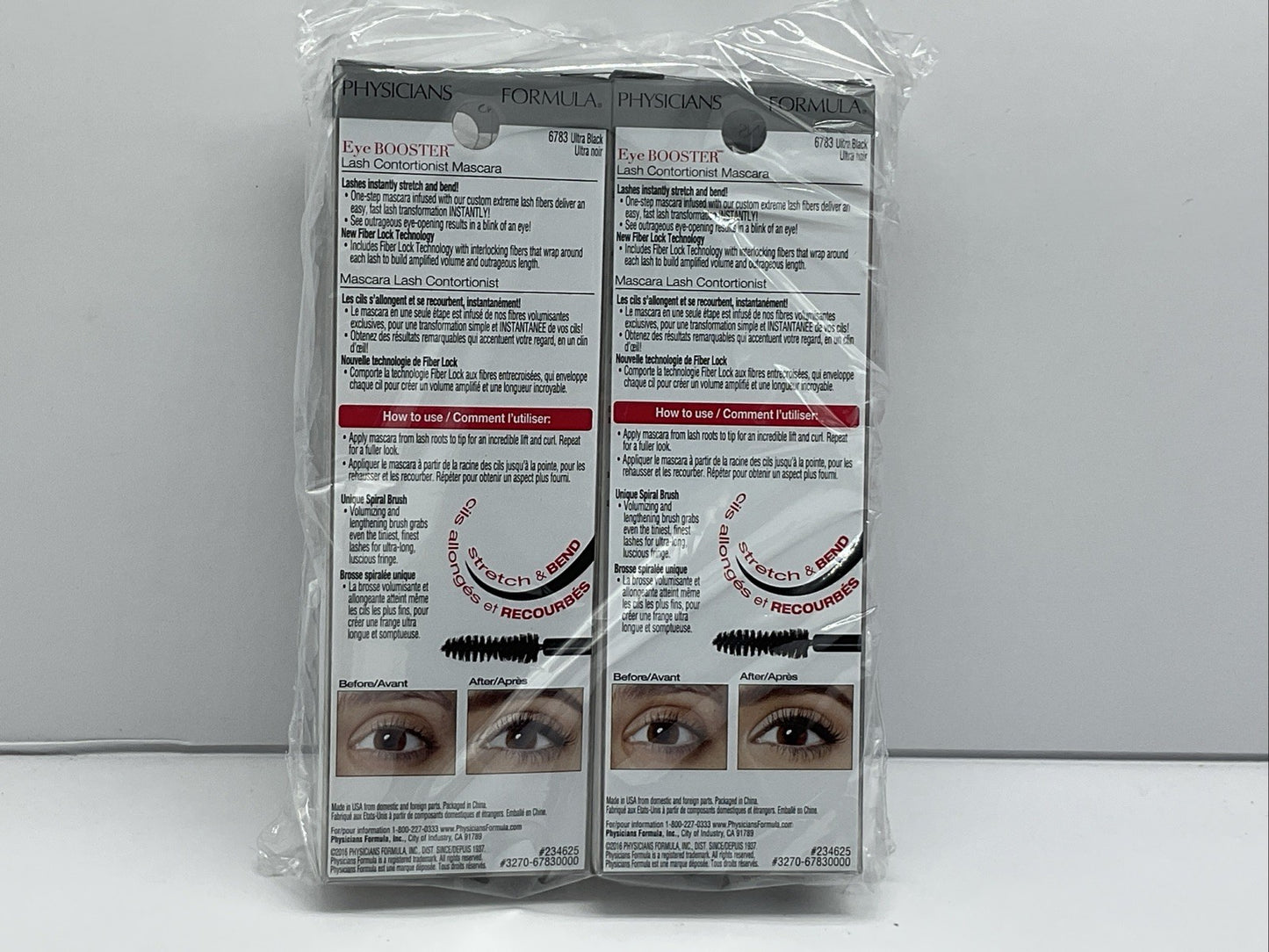 2 PACK - Physicians Formula Lash Contortionist Mascara #6783 Ultra Black