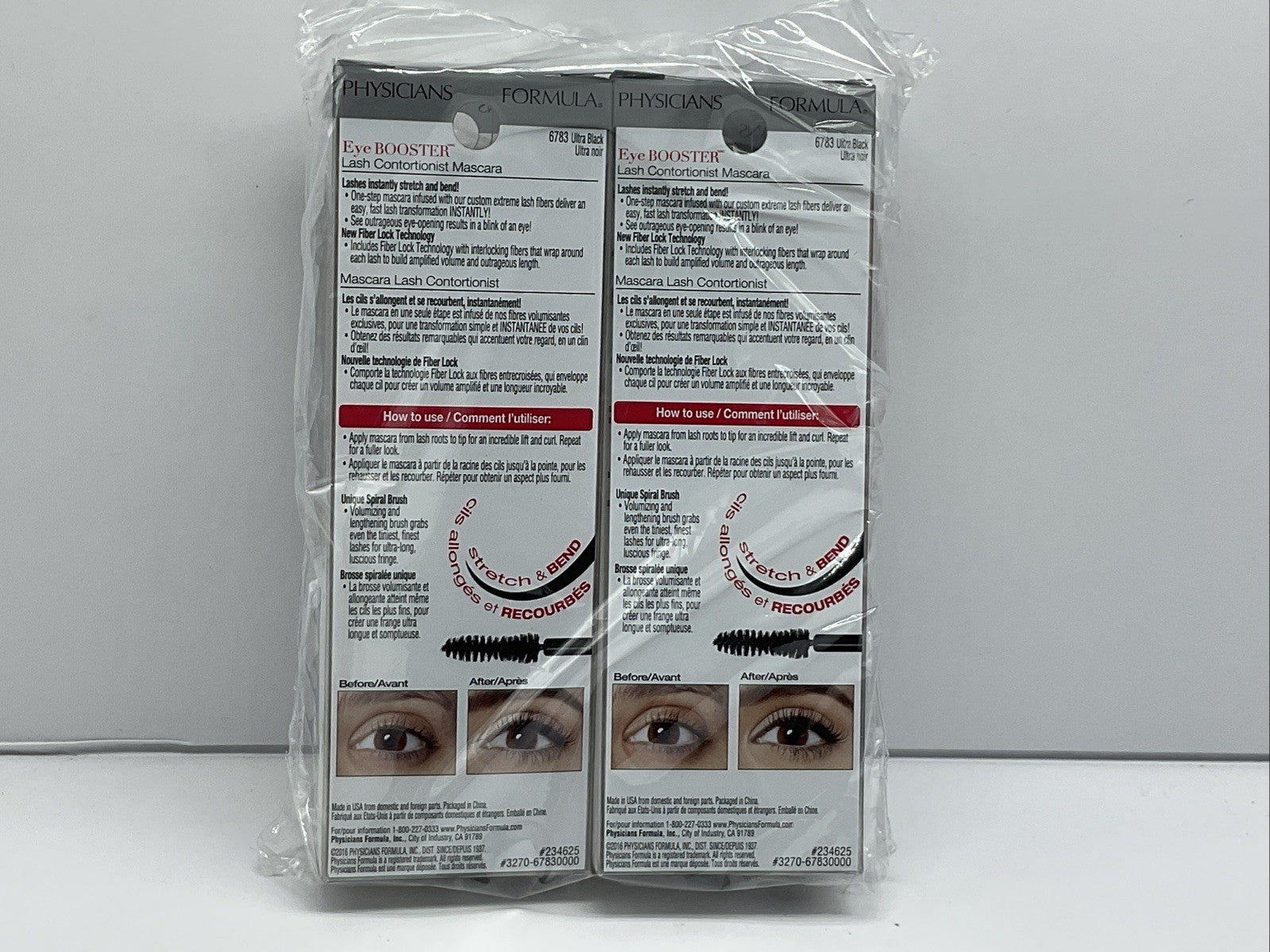 2 PACK - Physicians Formula Lash Contortionist Mascara #6783 Ultra Black