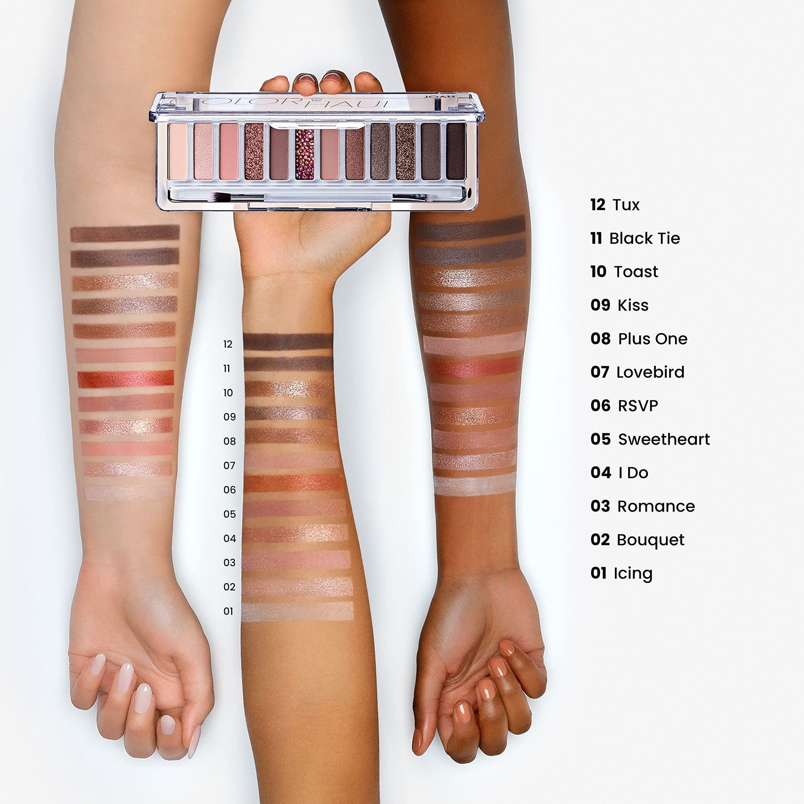 JOAH Beauty’s First Dance COLOR HAUL Eyeshadow Palette - Jet02 First Dance