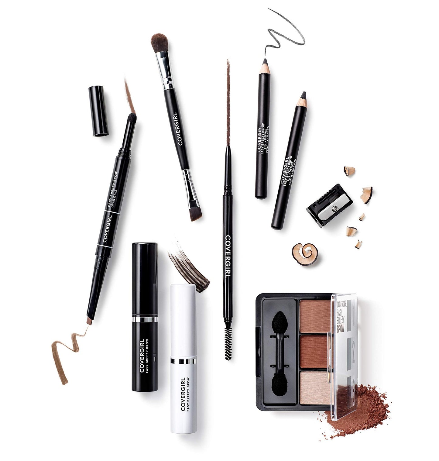 2 PACK - CoverGirl Easy Breezy Brow 24HR Brow Ink Pen - 400 Rich Brown