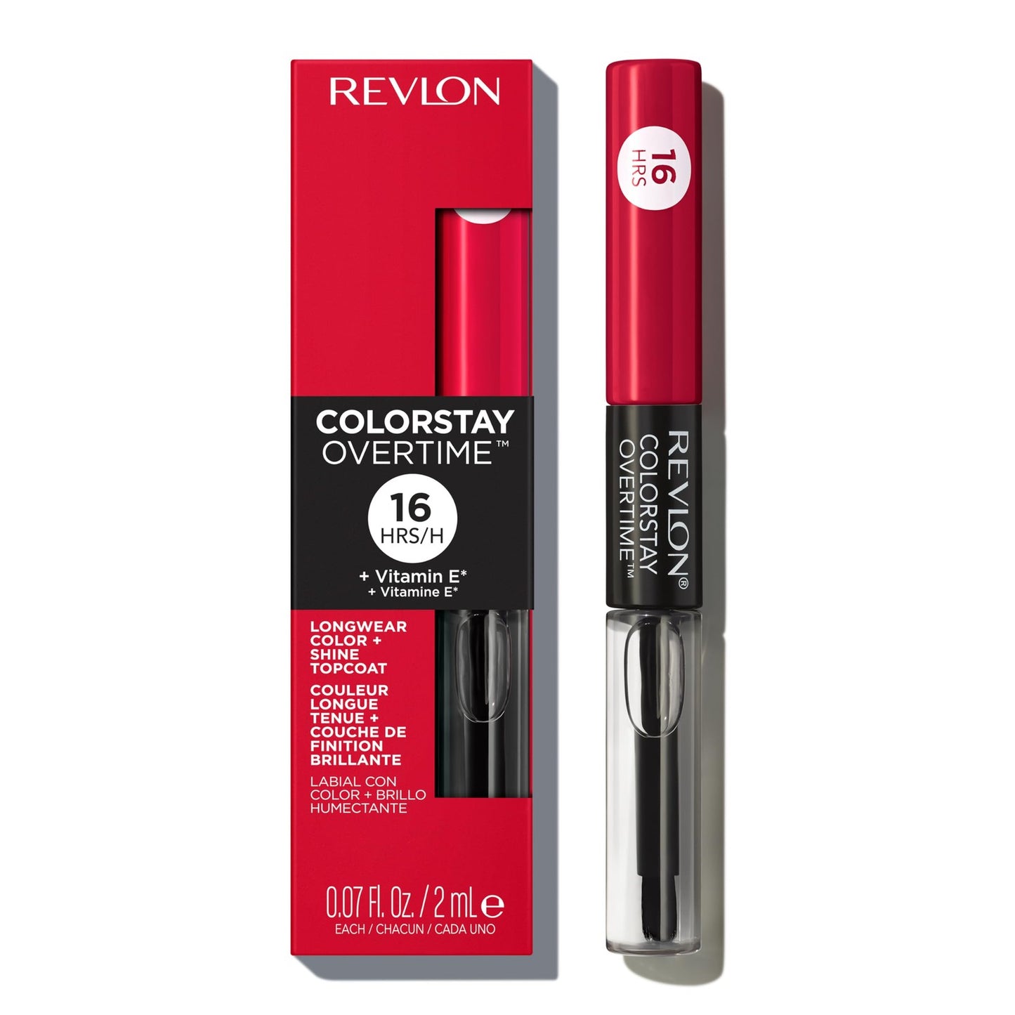 Revlon Colorstay Overtime 16Hrs Longwear Lip Color 040 FOREVER SCRLET New/Sealed