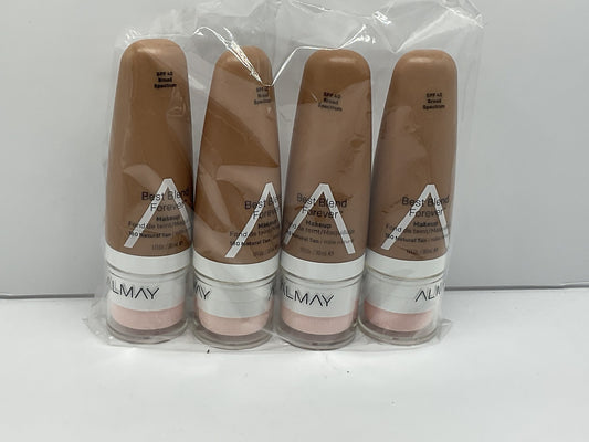 4 Pack - Almay Best Blend Forever Foundation Makeup SPF 40 - 180 Natural Tan