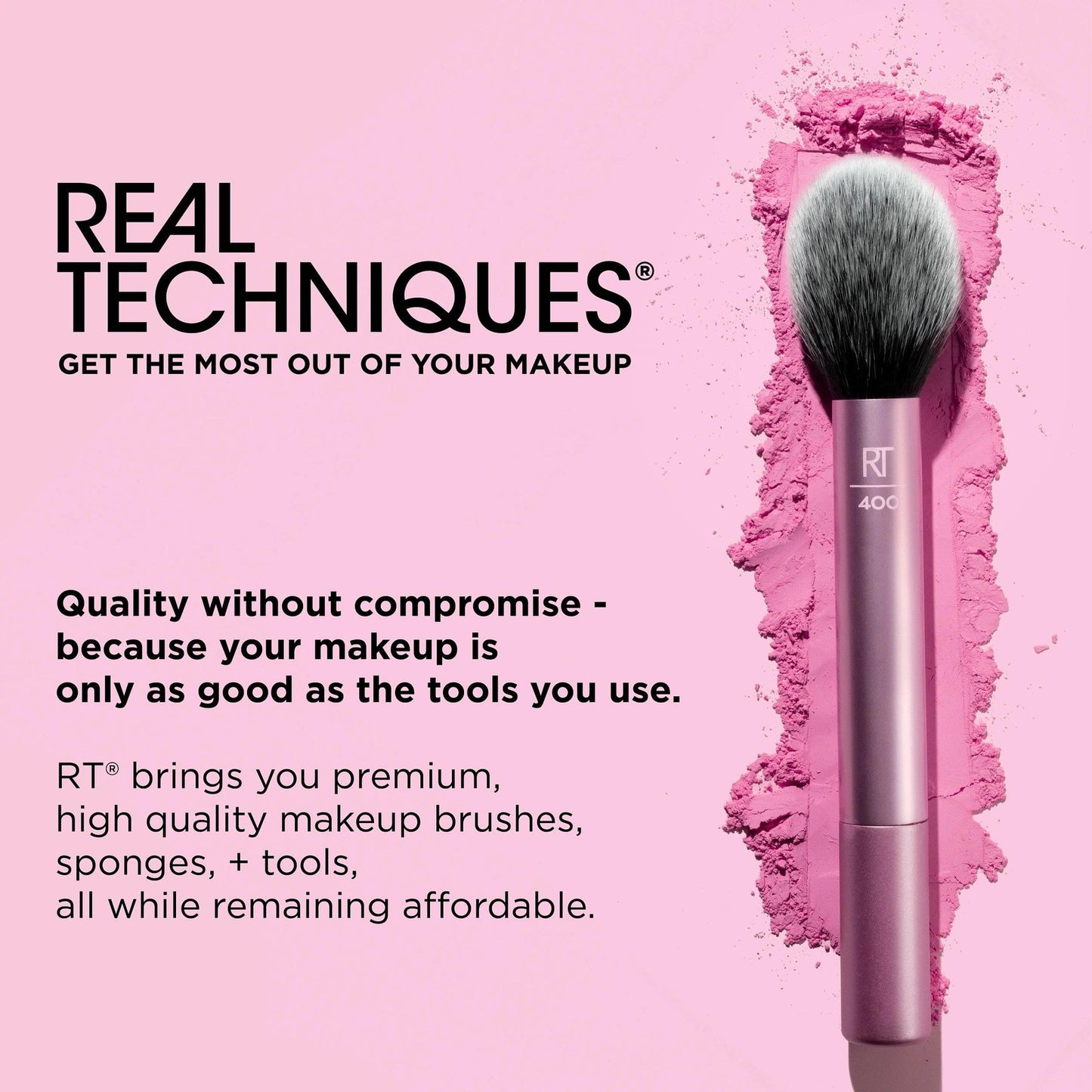 Real Techniques - powder brush - flawless 01401