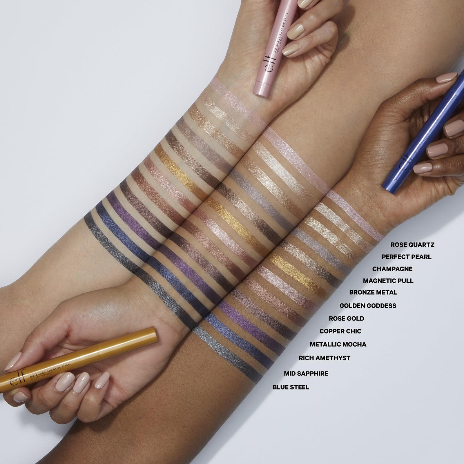 2 PACK - e.l.f. No Budge Shadow Stick Longwear Eyeshadow - Magnetic Pull