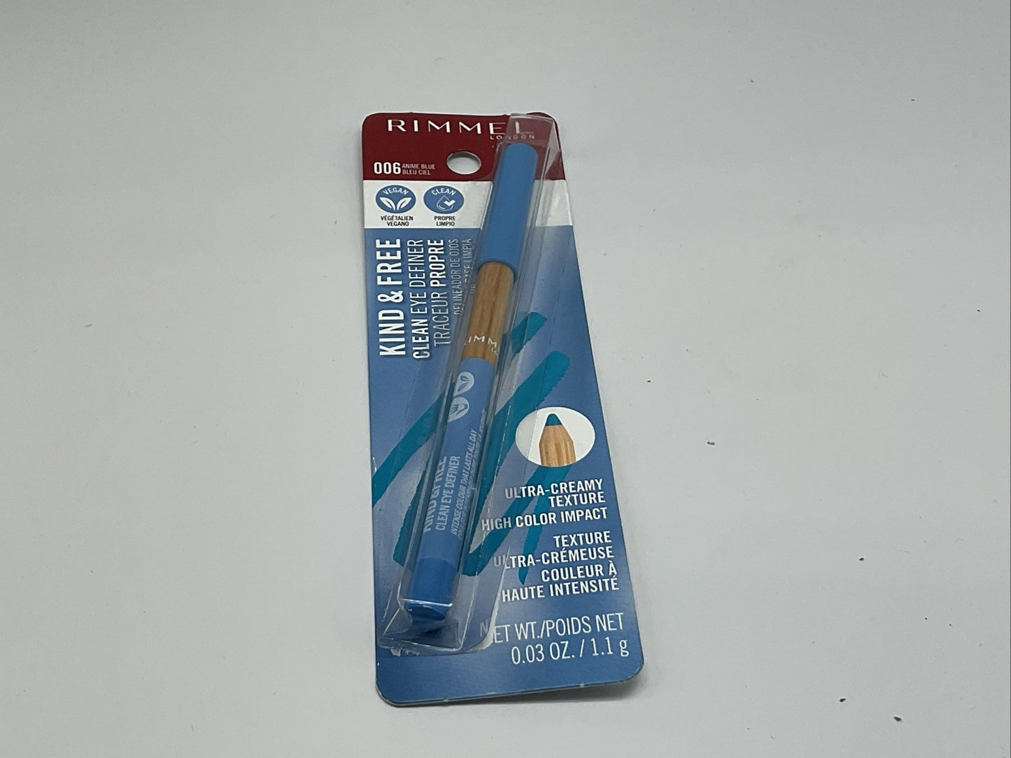 Rimmel Kind & Free Brow Definer Pencil Color - 006 Anime Blue - Single