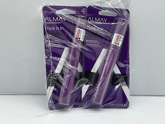 2PACK - Almay Thickening Mascara, 402 Black, 0.26 fl oz 