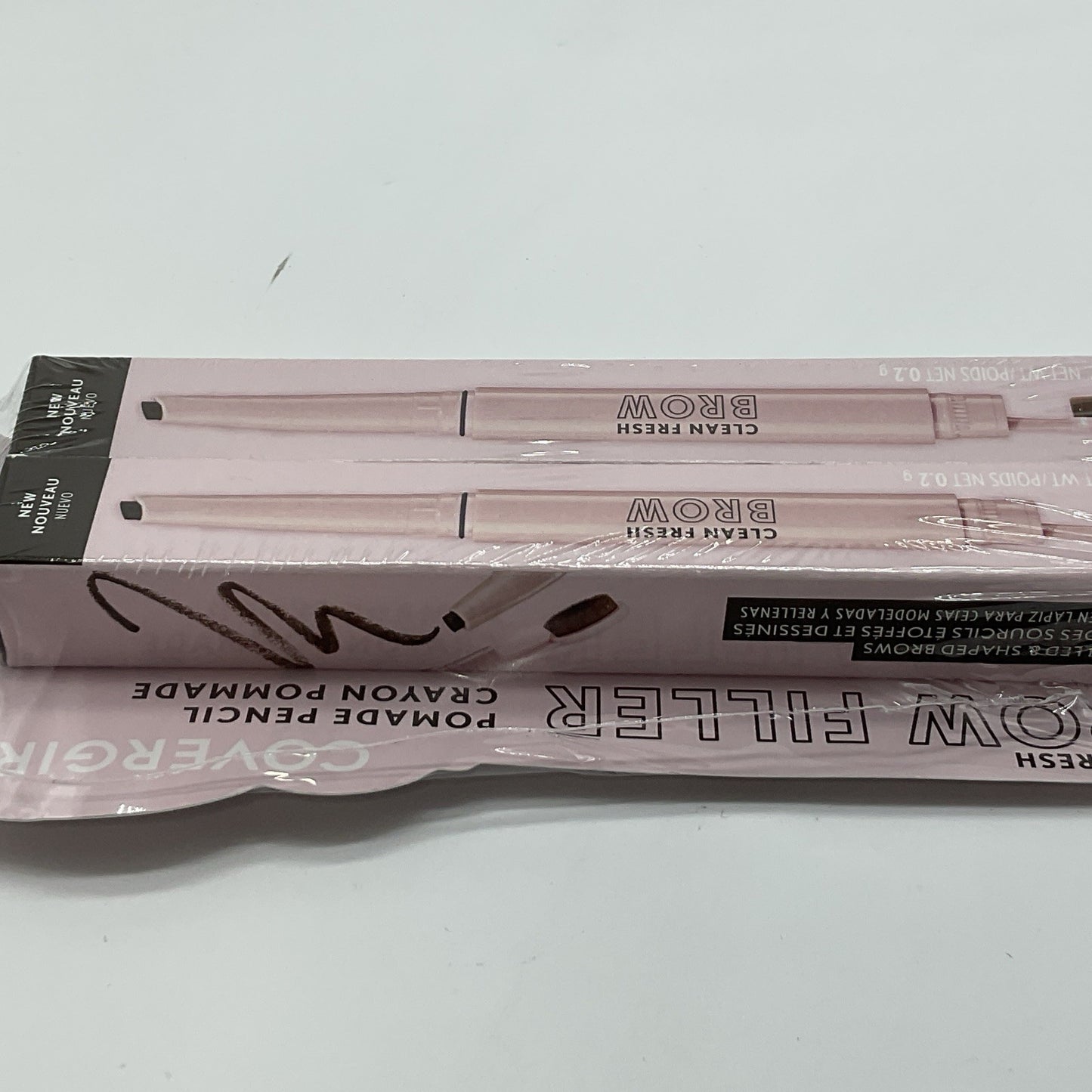 2 PACK - Covergirl Clean Fresh Brow Liner  Pomade Pencil - 500 Medium Brown