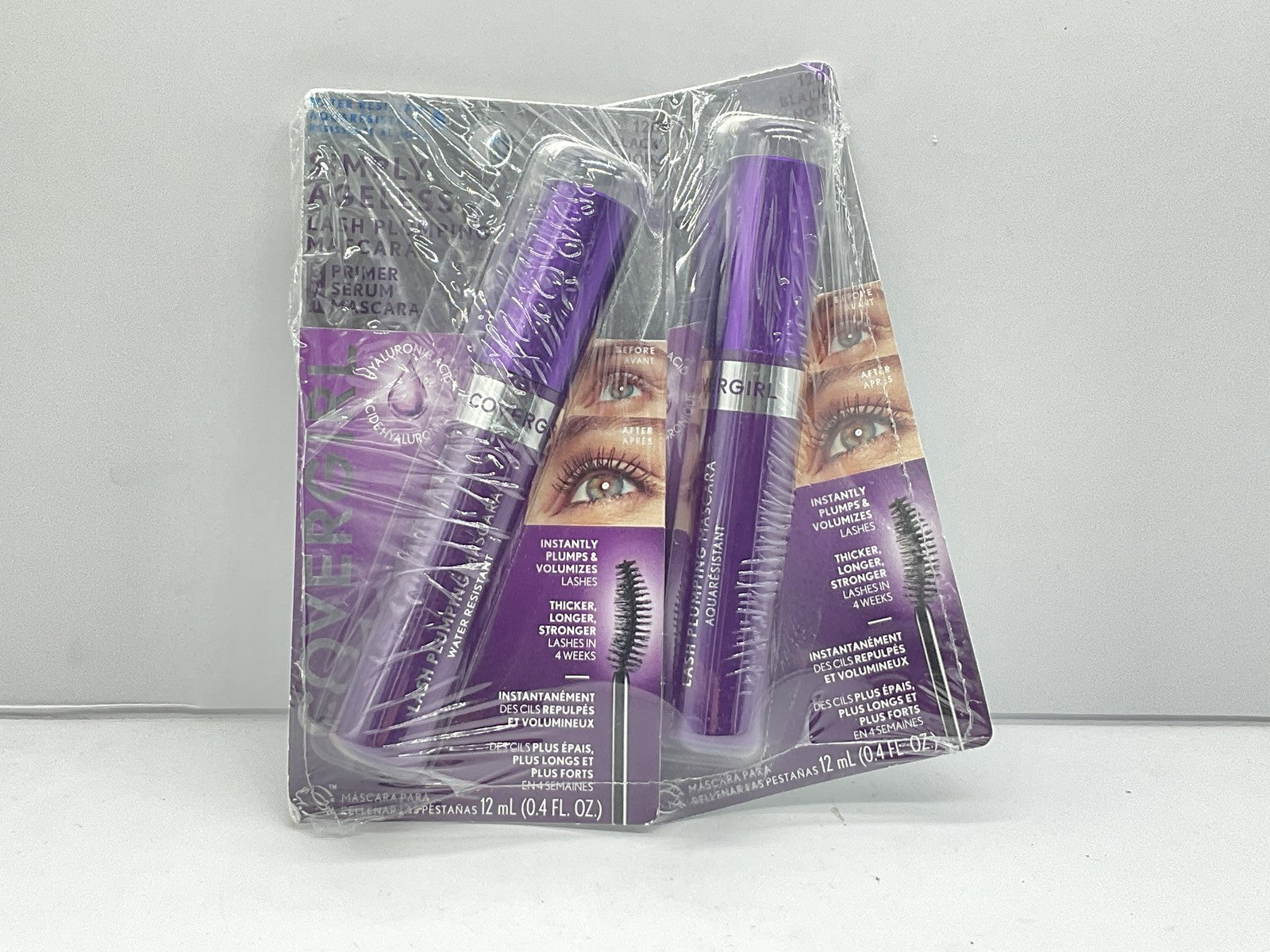 2 PACK - Covergirl Simply Ageless 3-in-1 Waterproof Mascara- 120 Black