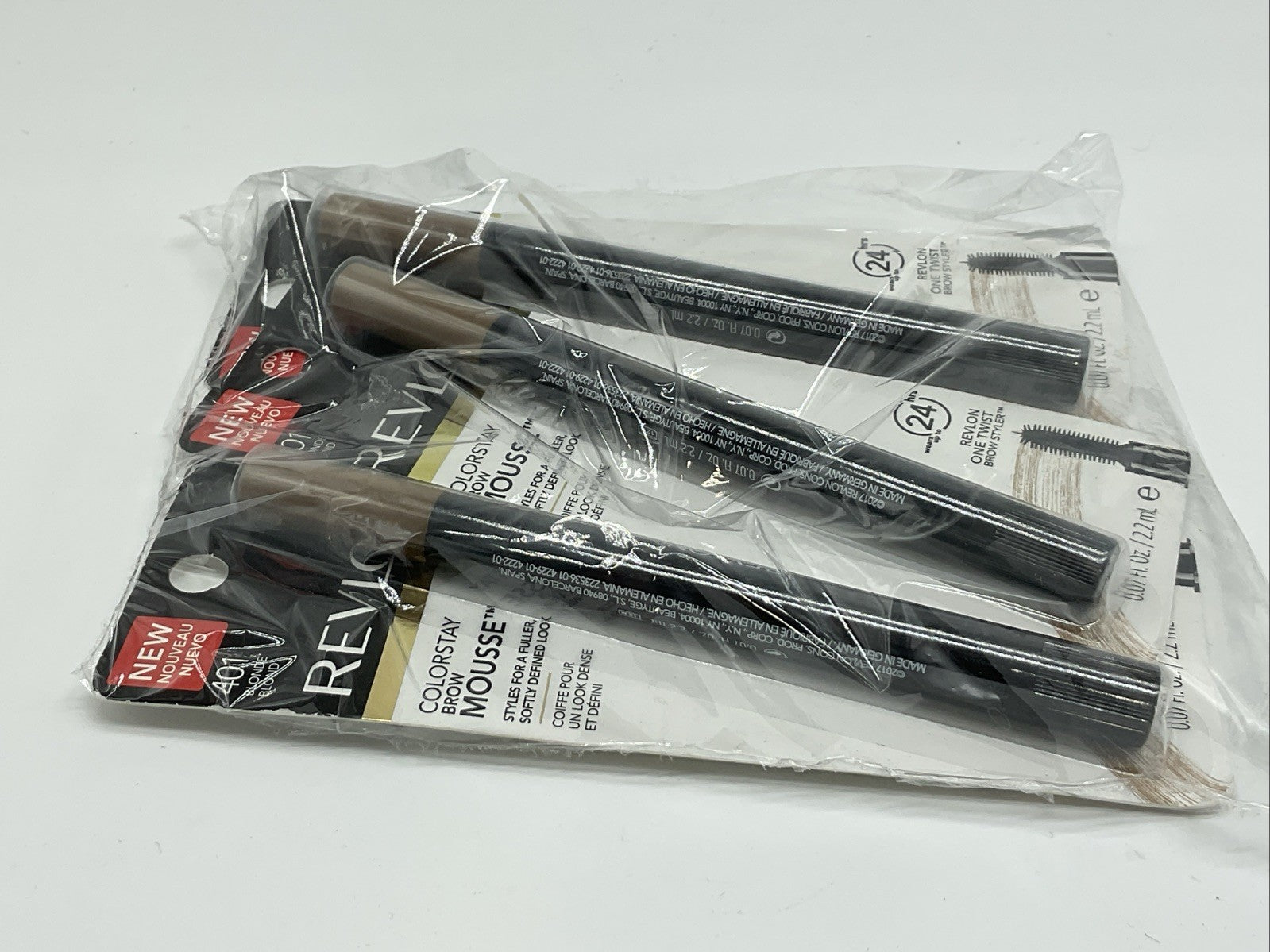 3 PACK - Revlon Colorstay Eyebrow Mousse - 401 Blonde