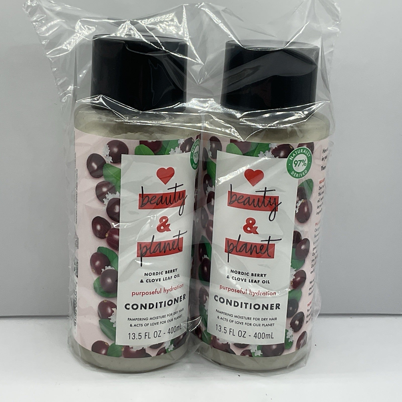 2 Pack Love Beauty & Planet Conditioner - Nordic Berry & Clove Leaf Oil