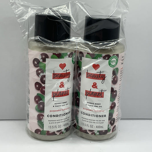2 Pack Love Beauty & Planet Conditioner - Nordic Berry & Clove Leaf Oil