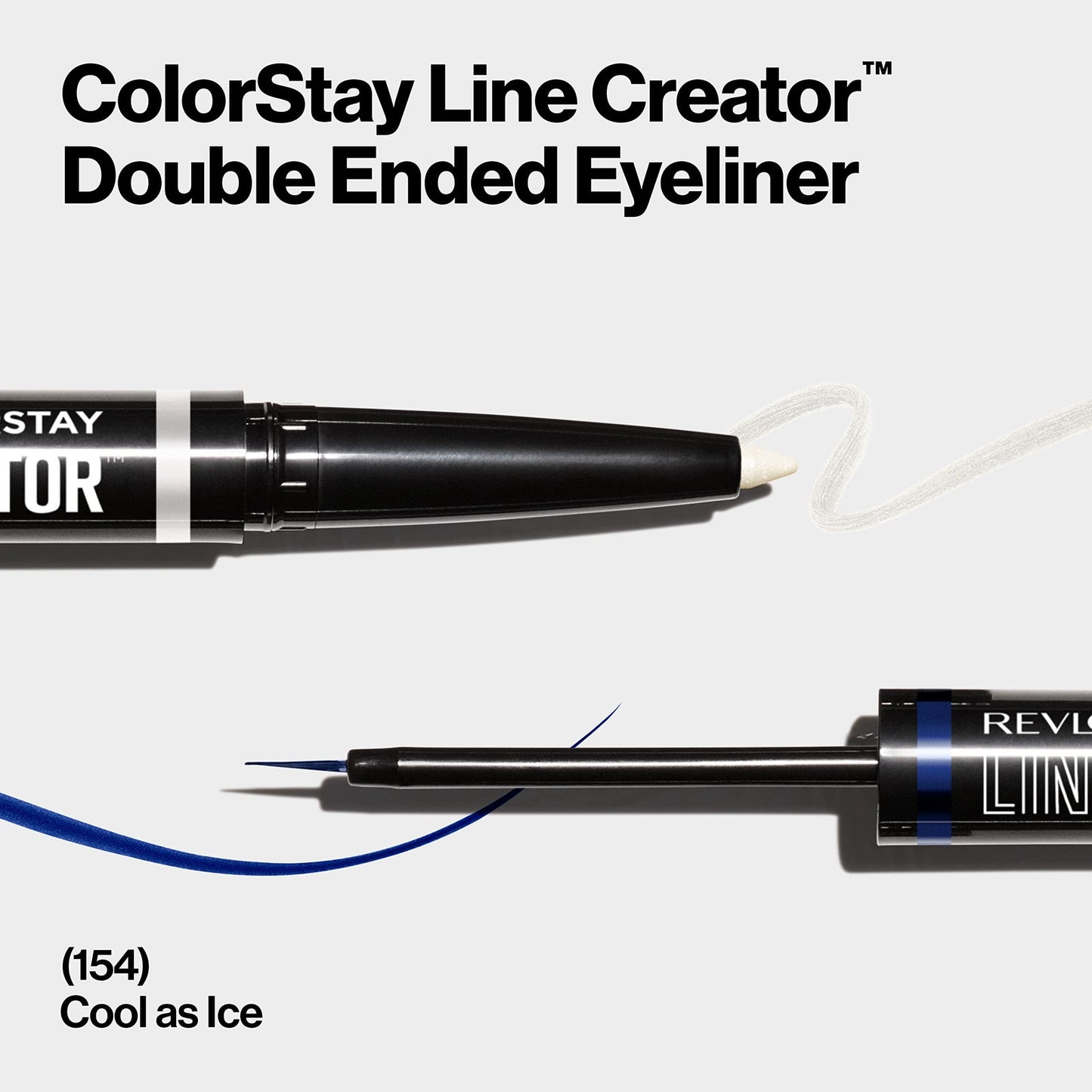 2 PACK - Revlon Colorstay Line Creator Eyeliner Kohl Pencil - 154 Cool As Ice