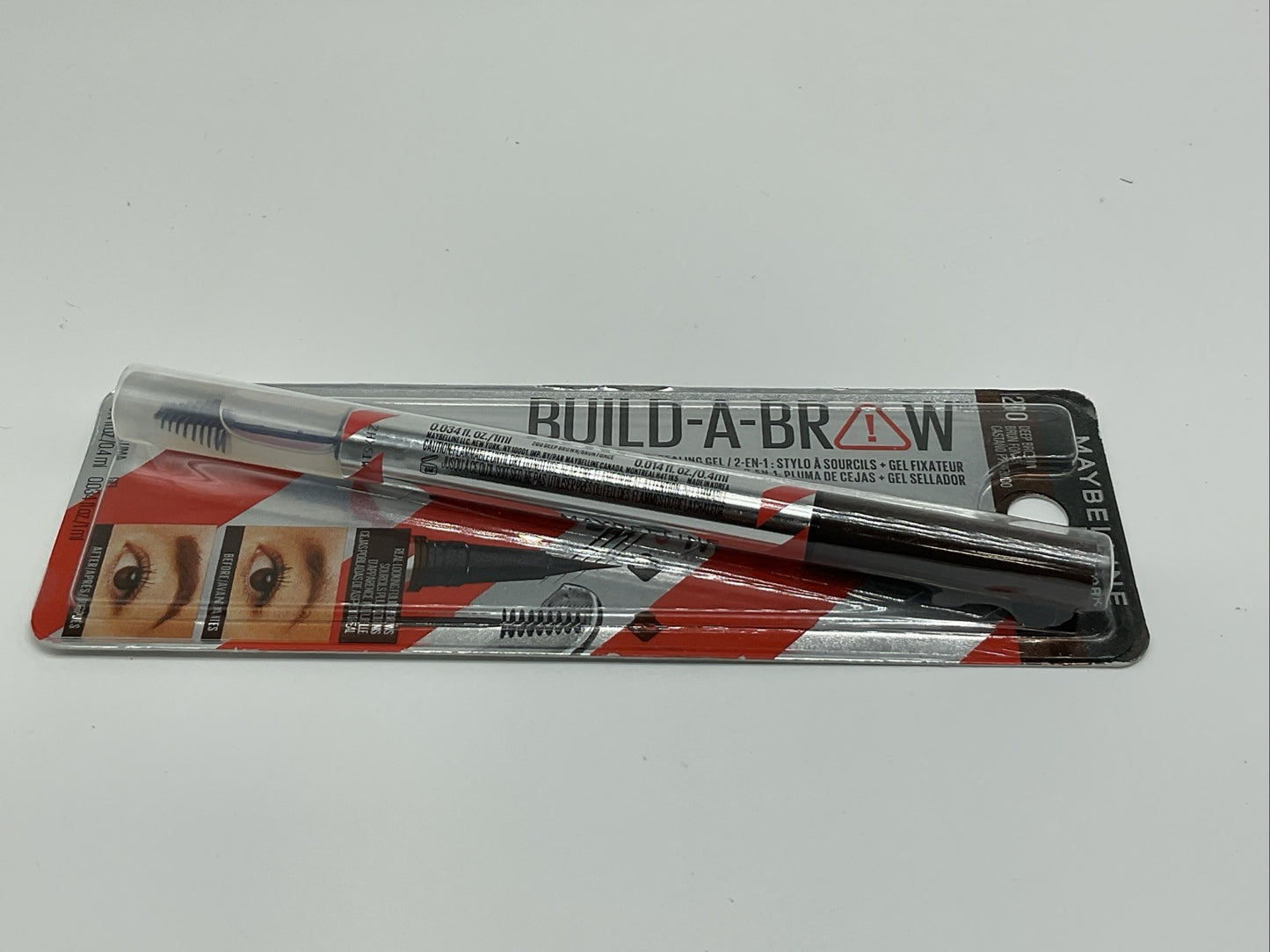 Maybelline Build-A-Brow 2-In-1 Brow Pen & Sealing Gel - 260 Deep Brown